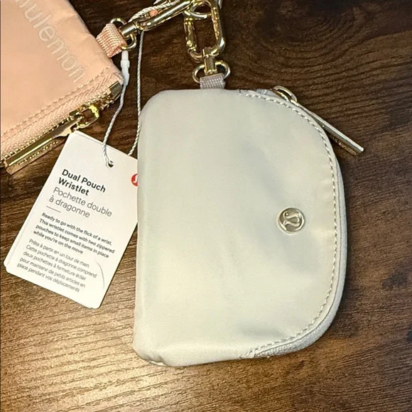 Lululemon Peach and Gray dual pouch Set - Picture 4 of 4